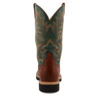 Twisted X Men's Work Boots - 12" Western - Cognac Glazed Pebble
