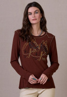 Double D Ranch Women's - Clippety Clop Tee - Bridle