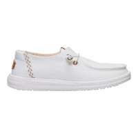 Hey Dude Women's Casuals - Wendy Chambray Grid - Snow White