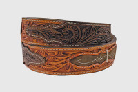 Gem Dandy Men's Accessories - Stetson - Floral Tooled - Natural