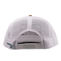 Lazy J Ranchwear Accessories - Coyote Brown & White Iron Horn Classic Rope Trucker 