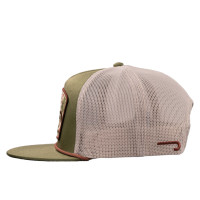 Lazy J Ranchwear Accessories - Olive & White Brewster Classic Rope Trucker