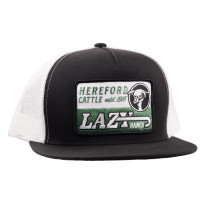 Lazy J Ranchwear Accessories - Black & White Shafter Classic Five Panel Trucker