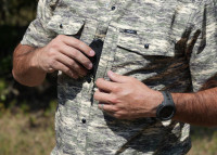 San Jac Outdoors Men's Shirt - S/S Performance - Camo