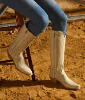 Lucchese Women's Boots - Priscilla - Glitz Cream