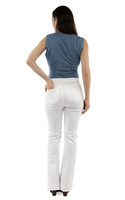 Scully Women's Pants - Honey Creek Collection - 5 Pocket Bell Bottoms - White