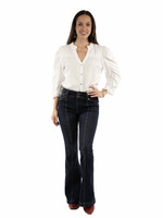 Scully Women's Pants - Honey Creek Collection - Panel Bell Bottoms - Dark Blue