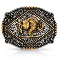 Montana Silversmith Accessories - 2 Tone Majestic Valor Attitude Buckle