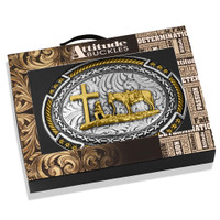 Montana Silversmith Accessories - 2 Tone Cowboy Credence Attitude Buckle