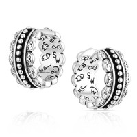 Montana Silversmith Accessories - Petal Edge Hoop Earrings