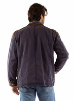 Scully Men's Jacket - Snap Front / Canvas - Navy