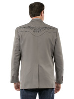 Scully Men's Jacket - Button Front Blazer - Grey