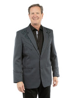 Scully Men's Jacket - Button Front Blazer - Slate