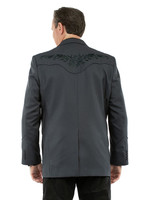 Scully Men's Jacket - Button Front Blazer - Slate