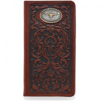 Leegin / Brighton Men's Accessories - Texas Heritage Checkbook Wallet - Tan