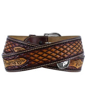 Leegin / Brighton Men's Accessories - Tan Decatur Diamond Belt