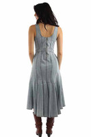 Scully Women's Dress - Honey Creek Collection - Sleeveless Hi / Lo - Princess Seams - Light Blue Denim