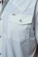 Ferrell Men's Shirt - Core - UPF35+ Vented / Pearl Snap - White