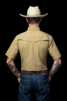 Ferrell Men's Shirt - Core - UPF30+ Vented / Pearl Snap - Khaki