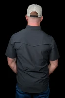 Ferrell Men's Shirt - Core - UPF35+ Vented / Pearl Snap - Grey