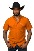 Ferrell Men's Shirt - Core - UPF35+ Vented / Pearl Snap - Orange