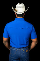 Ferrell Men's Shirt - Core - UPF35+ Vented / Pearl Snap - Cobalt