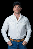 Ferrell Men's Shirt - Core - UPF50+ Vented / Pearl Snap - White