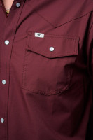 Ferrell Men's Shirt - Core - UPF50+ Vented / Pearl Snap - Maroon