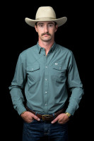 Ferrell Men's Shirt - Core - UPF50+ Vented / Pearl Snap - Aqua