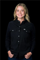 Ferrell Women's Shirt - Core - UPF 50+ / Long Sleeve Snap - Black
