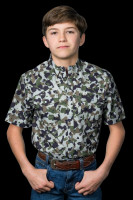 Ferrell Kids Shirt - Camo 2.0 - UPF 50+ / Short Sleeve Snap