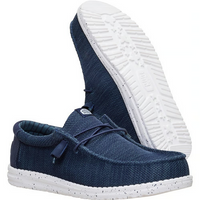 Hey Dude Men's Casuals - Wally Stretch Sox Wide - Navy