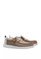 Hey Dude Men's Casuals - Wally Craft Linen - Timber / Silver Birch