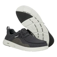 Hey Dude Men's Casuals - Wally Hey2O Mesh - Black / Monument Grey