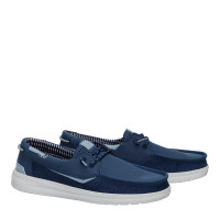 Hey Dude Men's Casuals - Welsh Grip Classic Mesh - Storm Grey / Navy Blazer