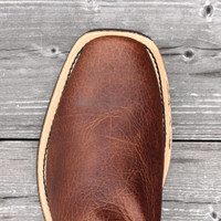 Fenoglio Men's Boots - Deadwood Cowboy Bison - Rust / Green Viper Cloth