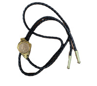 Billy's Western Wear Accessories - Bolo Tie - Arrowhead / Coin - Gold