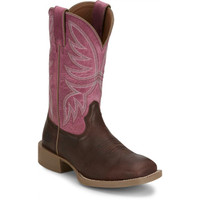 Justin Women's Boots - Demeter Rose 11" - Walnut