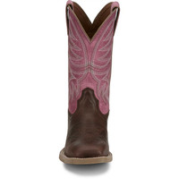 Justin Women's Boots - Demeter Rose 11" - Walnut