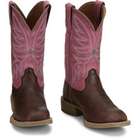 Justin Women's Boots - Demeter Rose 11" - Walnut