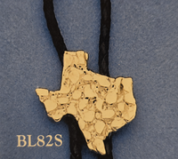 Billy's Western Wear Accessories - Bolo Tie - Silver Nugget Texas Map