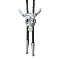 Billy's Western Wear Accessories - Bolo Tie - Steer Skull - Silver