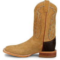 Justin Men's Boots - Quincy 11" / Sueded Smooth Ostrich - Tan
