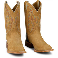 Justin Men's Boots - Quincy 11" / Sueded Smooth Ostrich - Tan