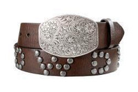 Nocona by M&F Women's Accessories - 1 1/2" Studded Howdy - Brown