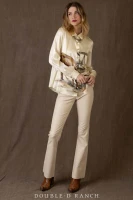 Double D Ranch Women's - Seen In Texas Blouse - Bone