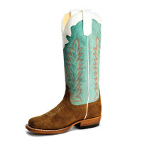 Anderson Bean Kids Boots - Coyote Sand / Sky Blue Sinsation