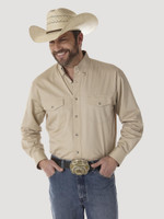 Wrangler Men's Shirt - Painted Desert Basic Western - Tan