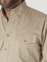Wrangler Men's Shirt - Painted Desert Basic Western - Tan