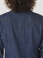 Wrangler Women's Shirt - Western Fashion - Dark Denim